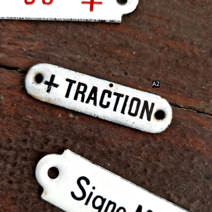 plaque emaillee traction ancienne