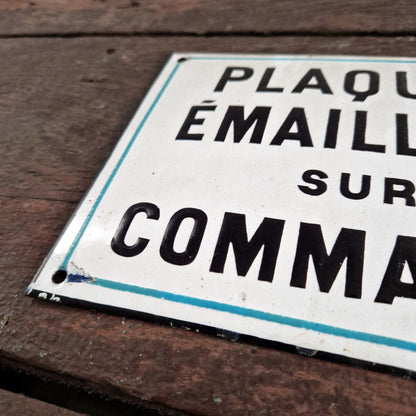 plaque emaillee vitrine fabricant