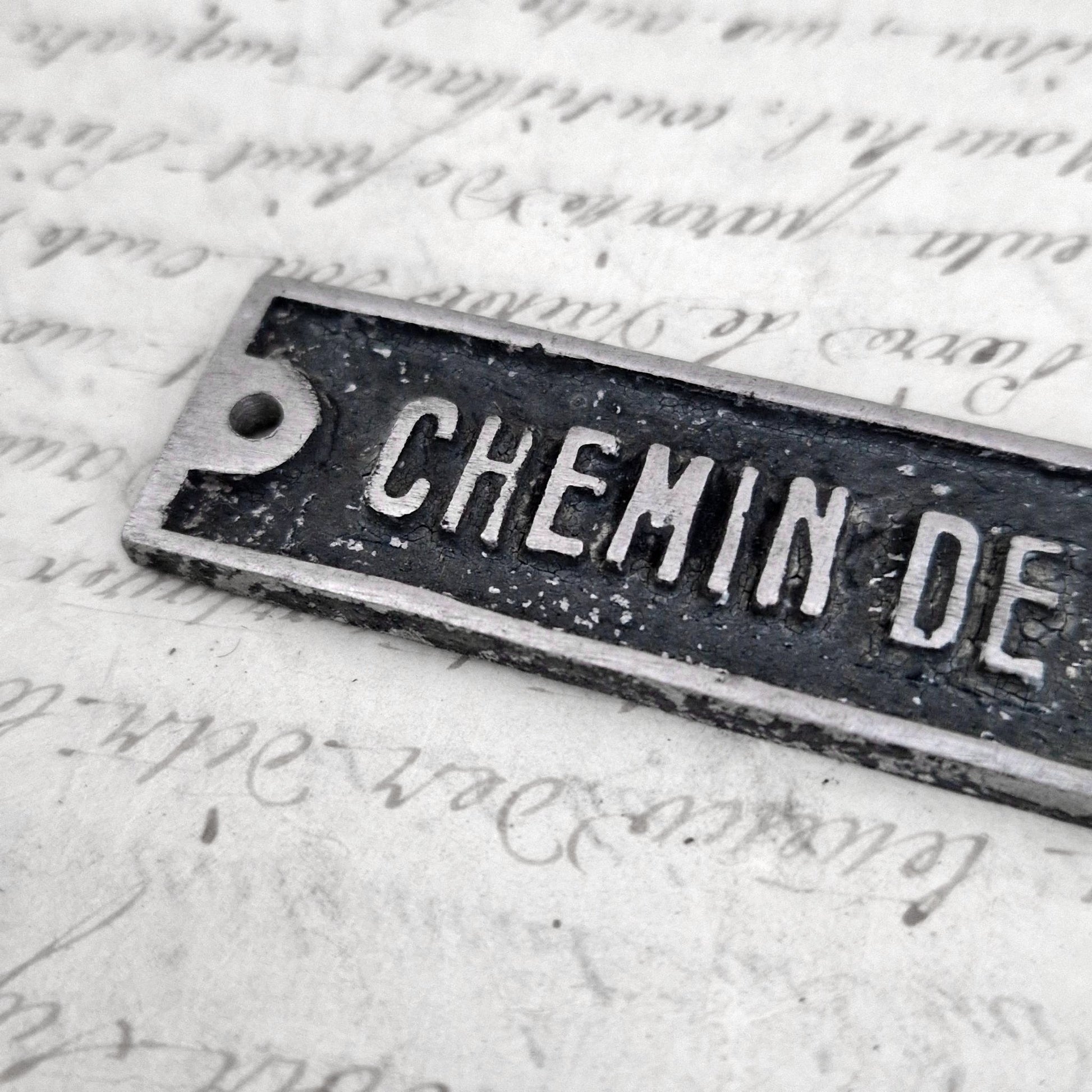 plaque ferroviaire ancienne