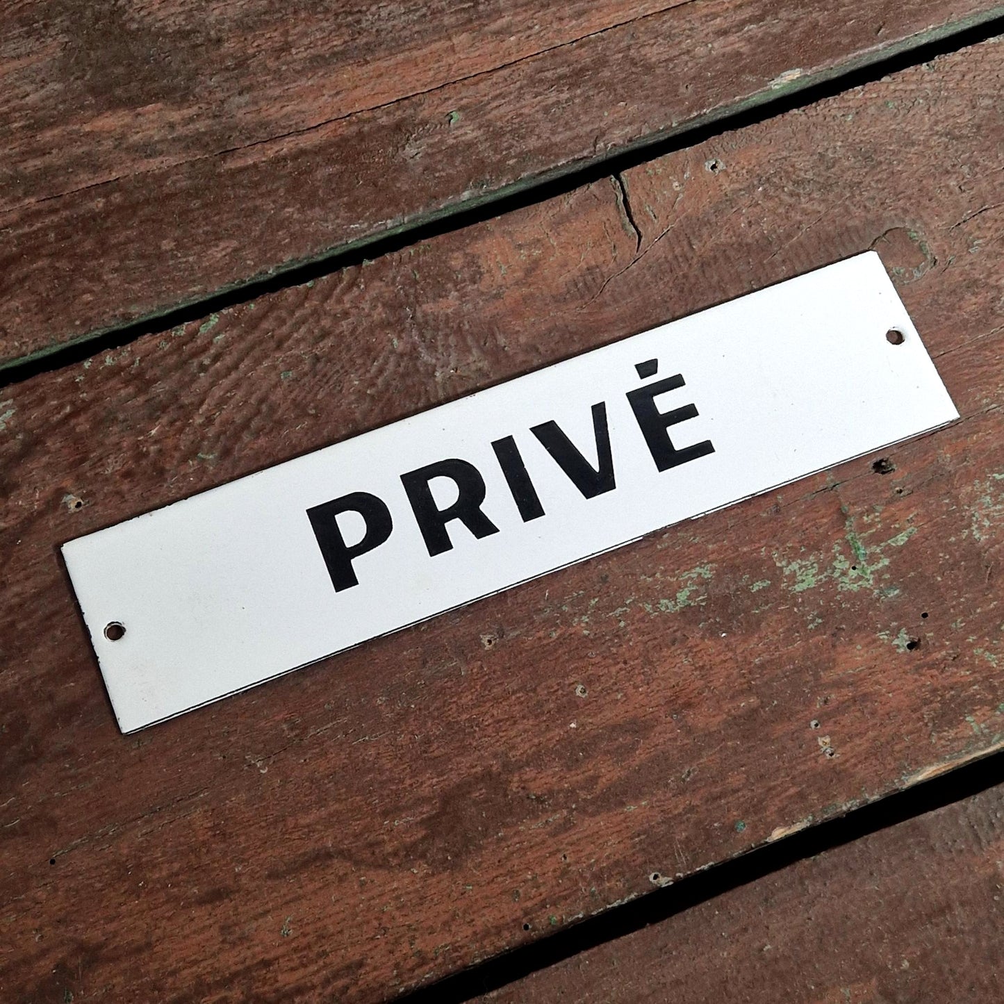 Plaque émaillée ancienne « Privé »