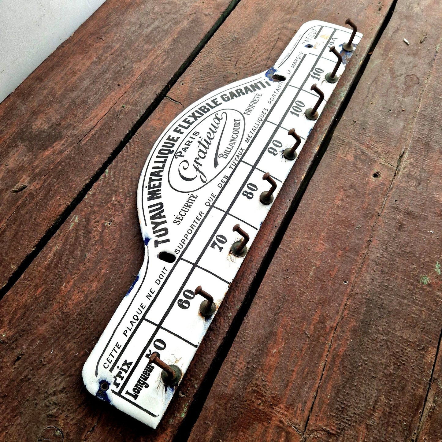 plaque murale émaillée torchons