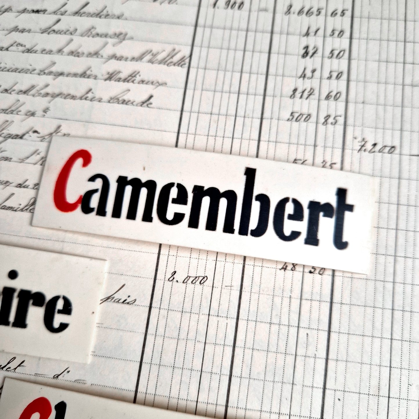 plaque plastique fromage roquefort