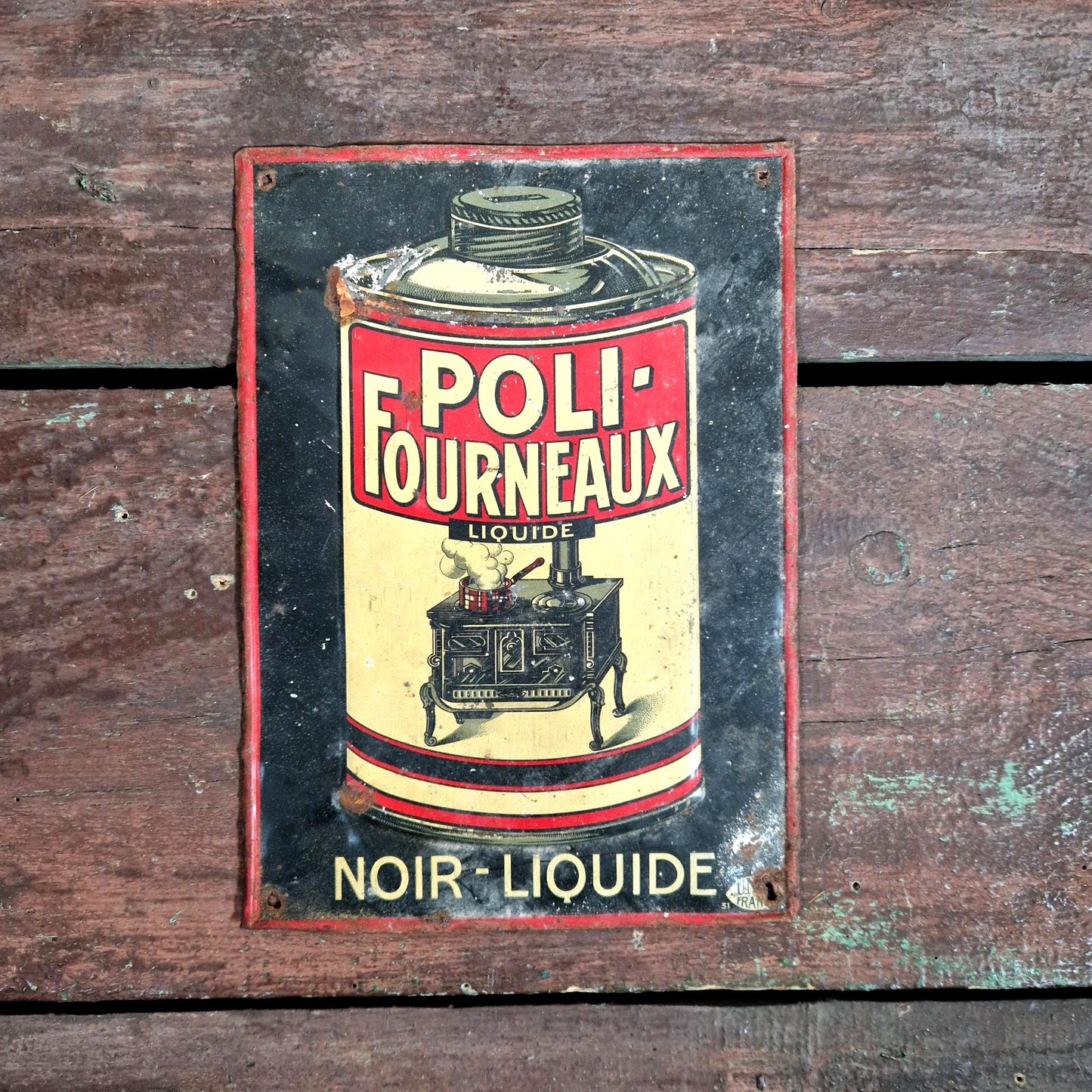 plaque poli fourneaux noir liquide