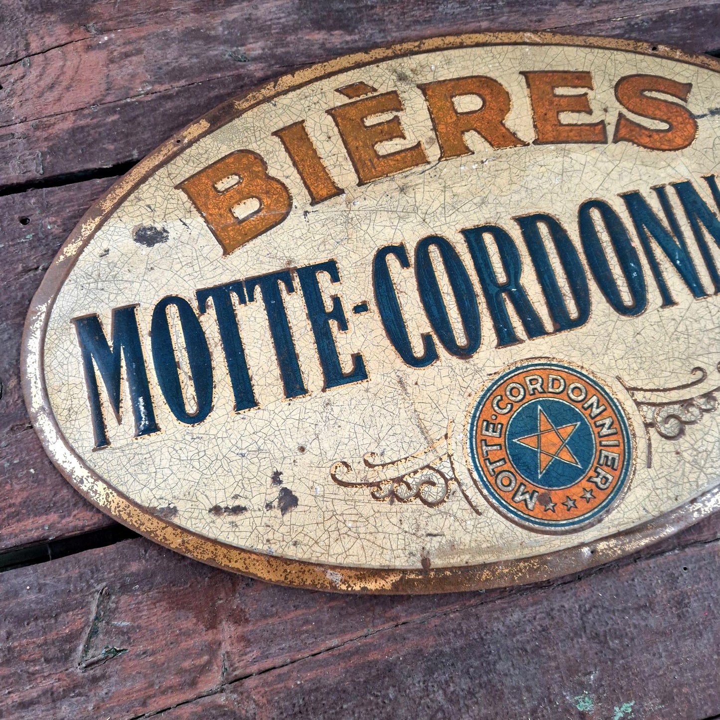 plaque publicitaire biere nord france
