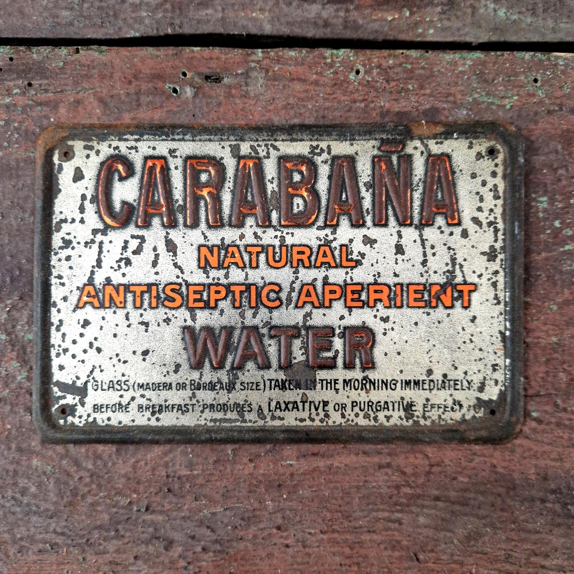 plaque publicitaire carabana