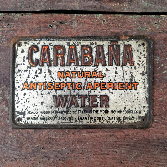plaque publicitaire carabana