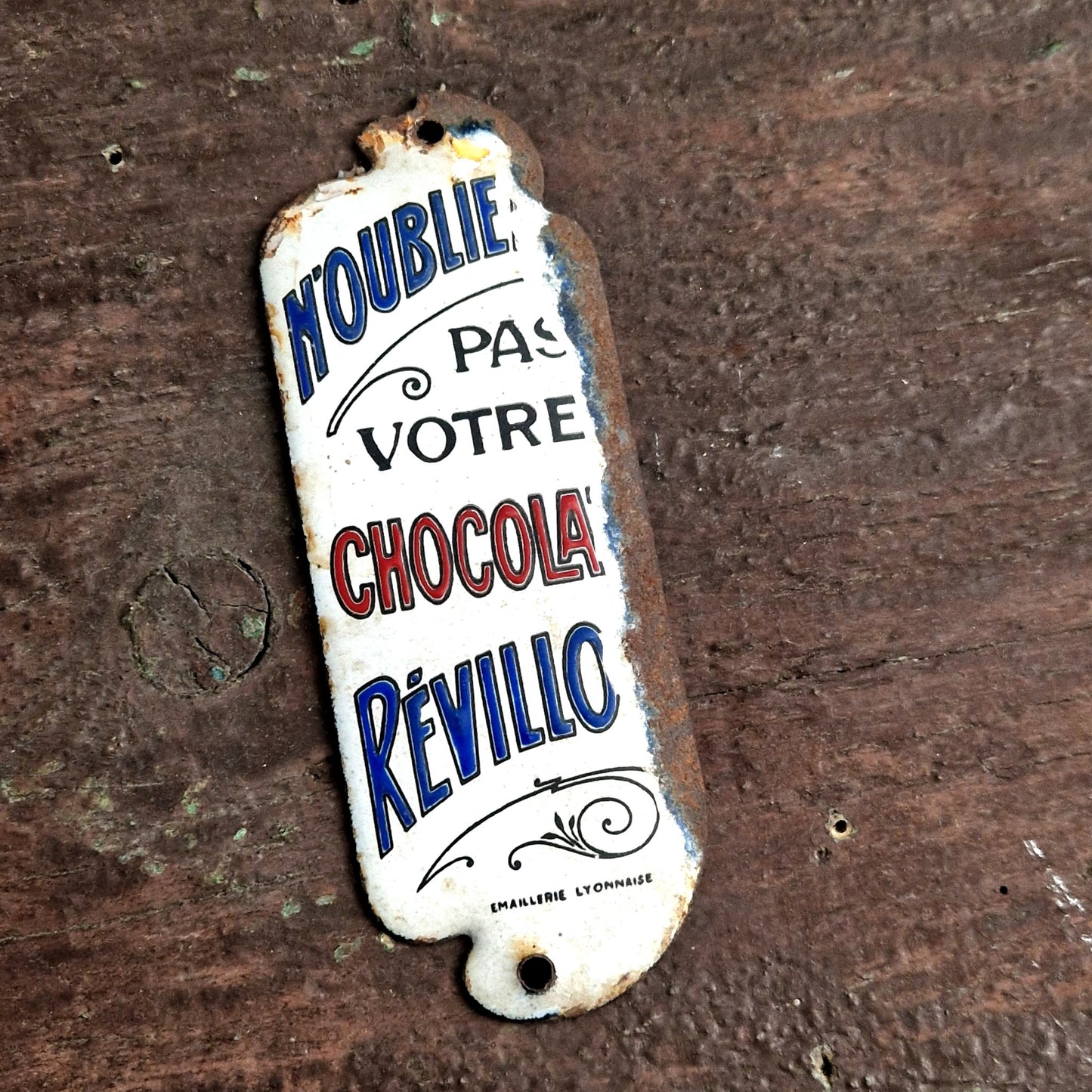 plaque publicitaire chocolat ancienne