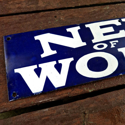 plaque publicitaire news vintage