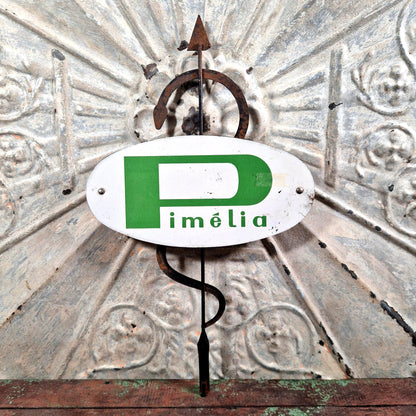 plaque publicitaire pimelia double face