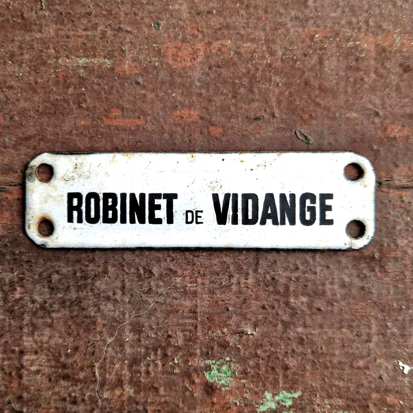 plaque d'utilité robinet vidange