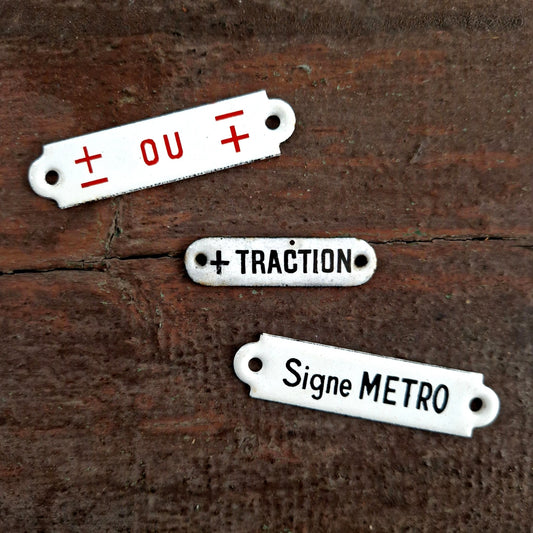 plaques émaillées ferroviaire