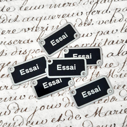 plaques essai metal industriel