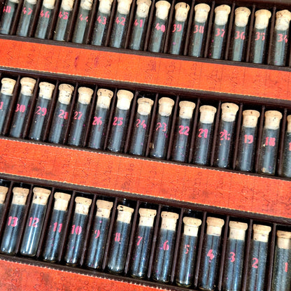 plateau horloger tubes numerotes verre