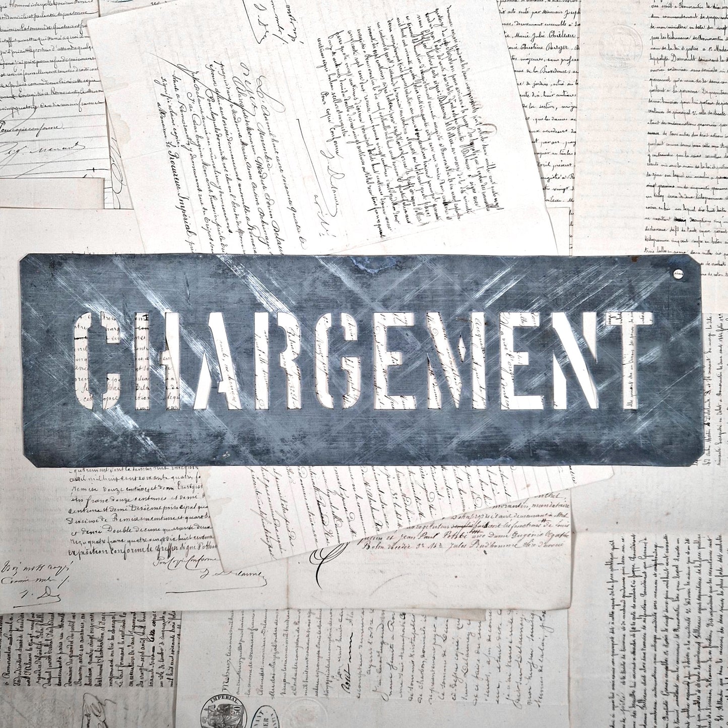 pochoir ancien chargement