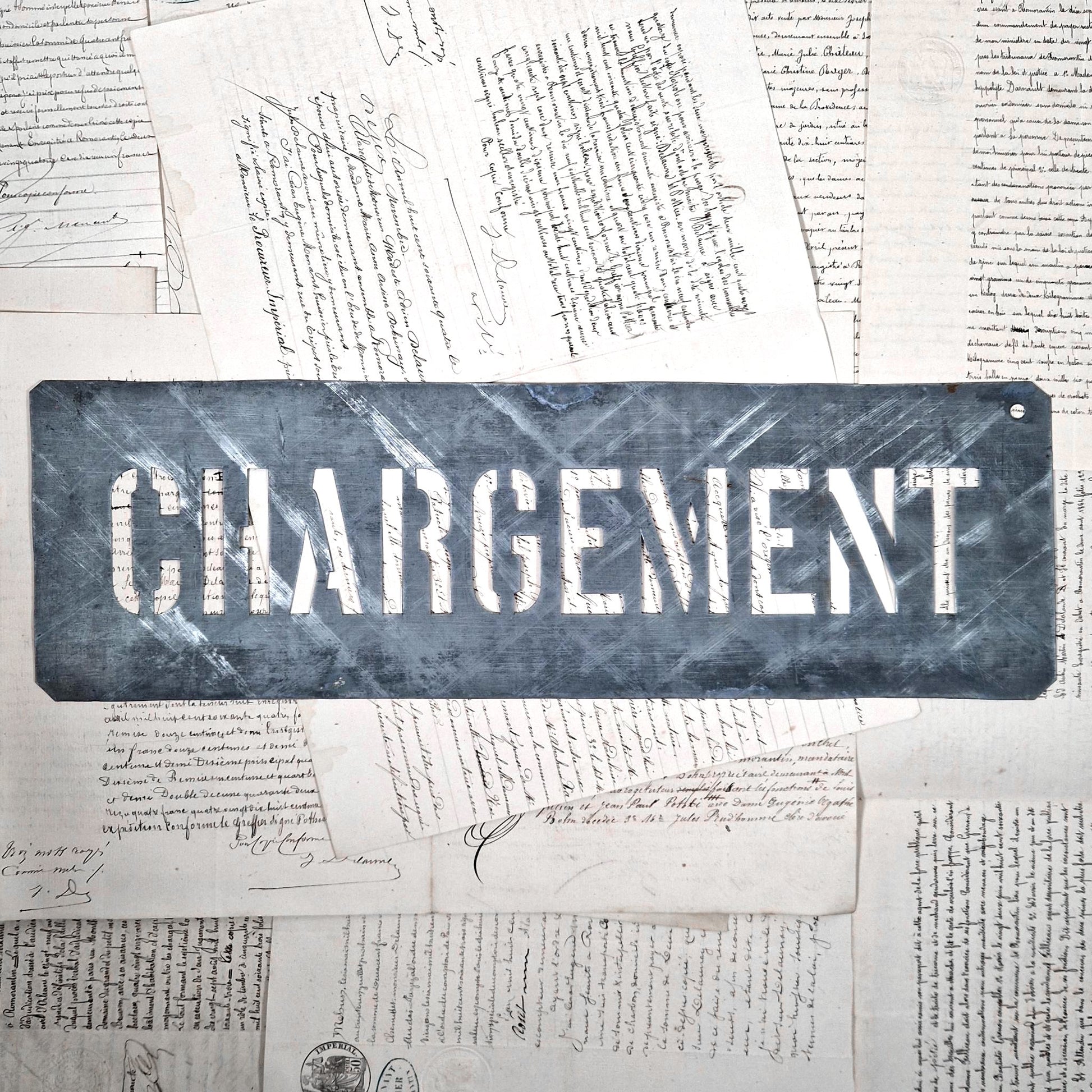 pochoir ancien chargement