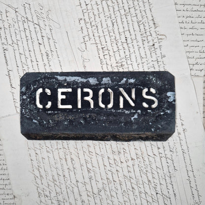 pochoir ancien cotes canon fronsac