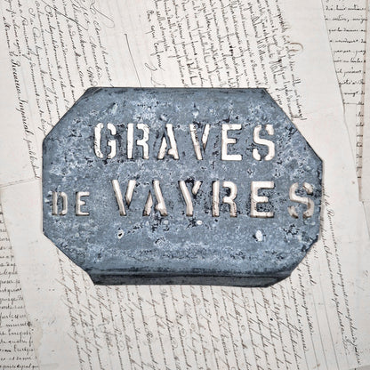 pochoir ancien graves de vayres