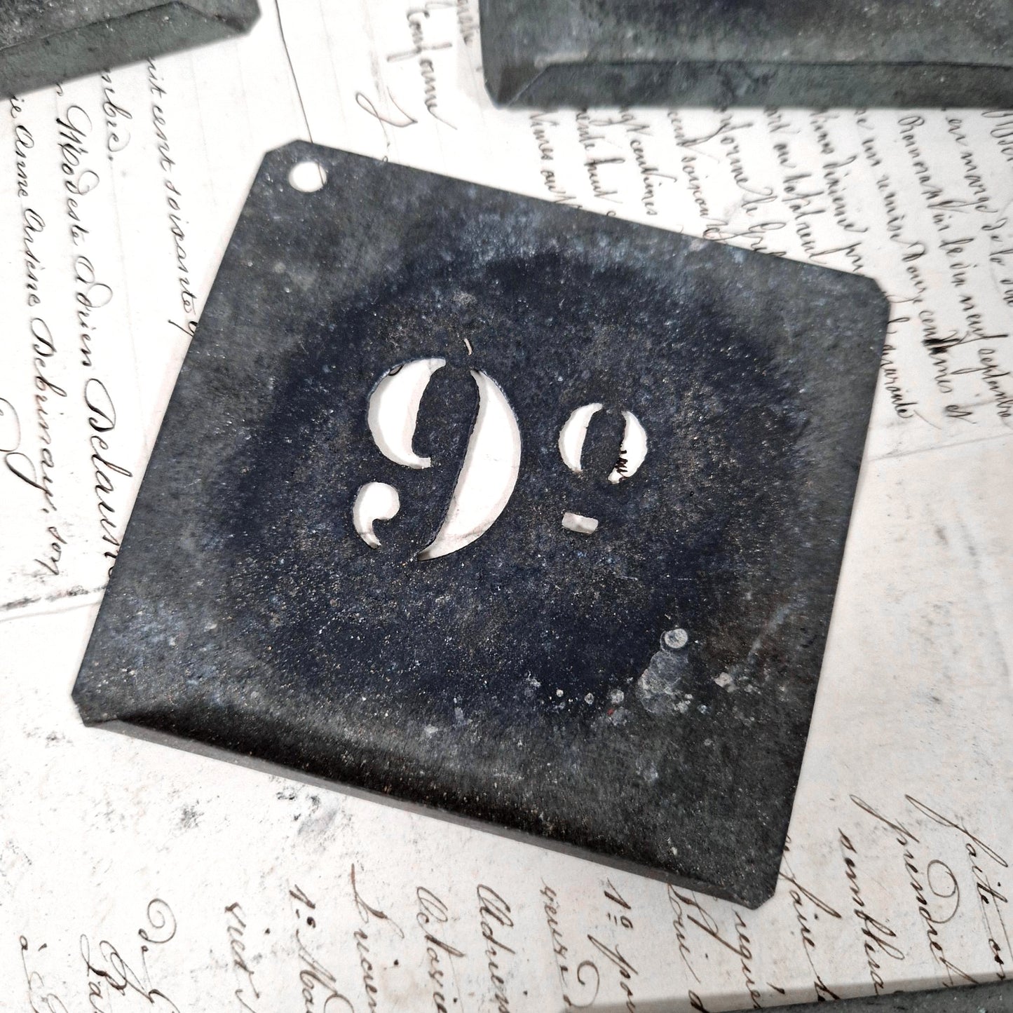 pochoir ancien numeroté atelier france