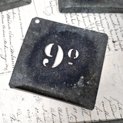 pochoir ancien numeroté atelier france