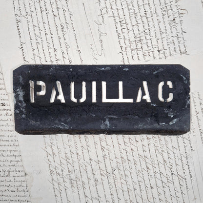 pochoir ancien pauillac zinc
