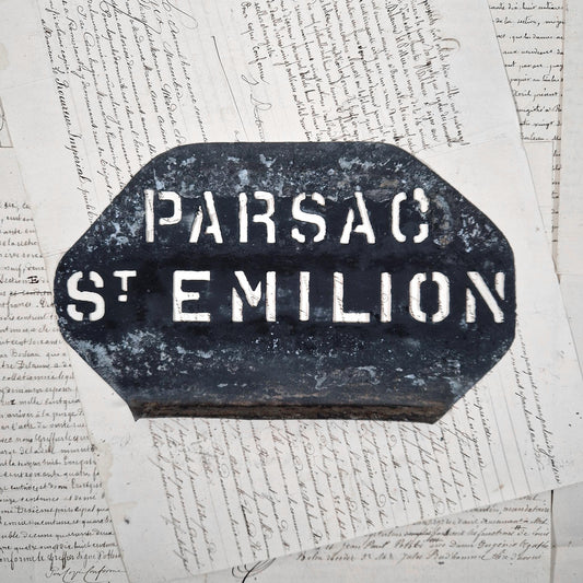 pochoir ancien saint émilion zinc