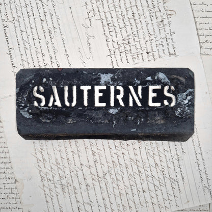 pochoir ancien sauternes vins