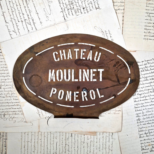 pochoir chateau moulinet pomerol