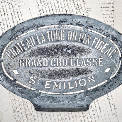 pochoir de barrique grand cru bordeaux