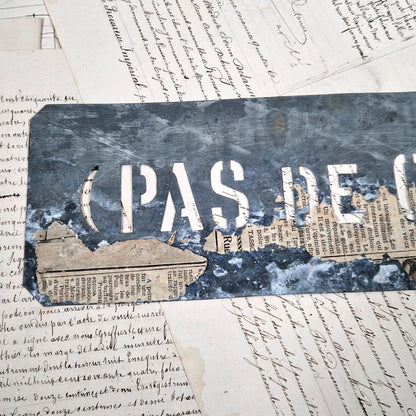 pochoir departemental ancien