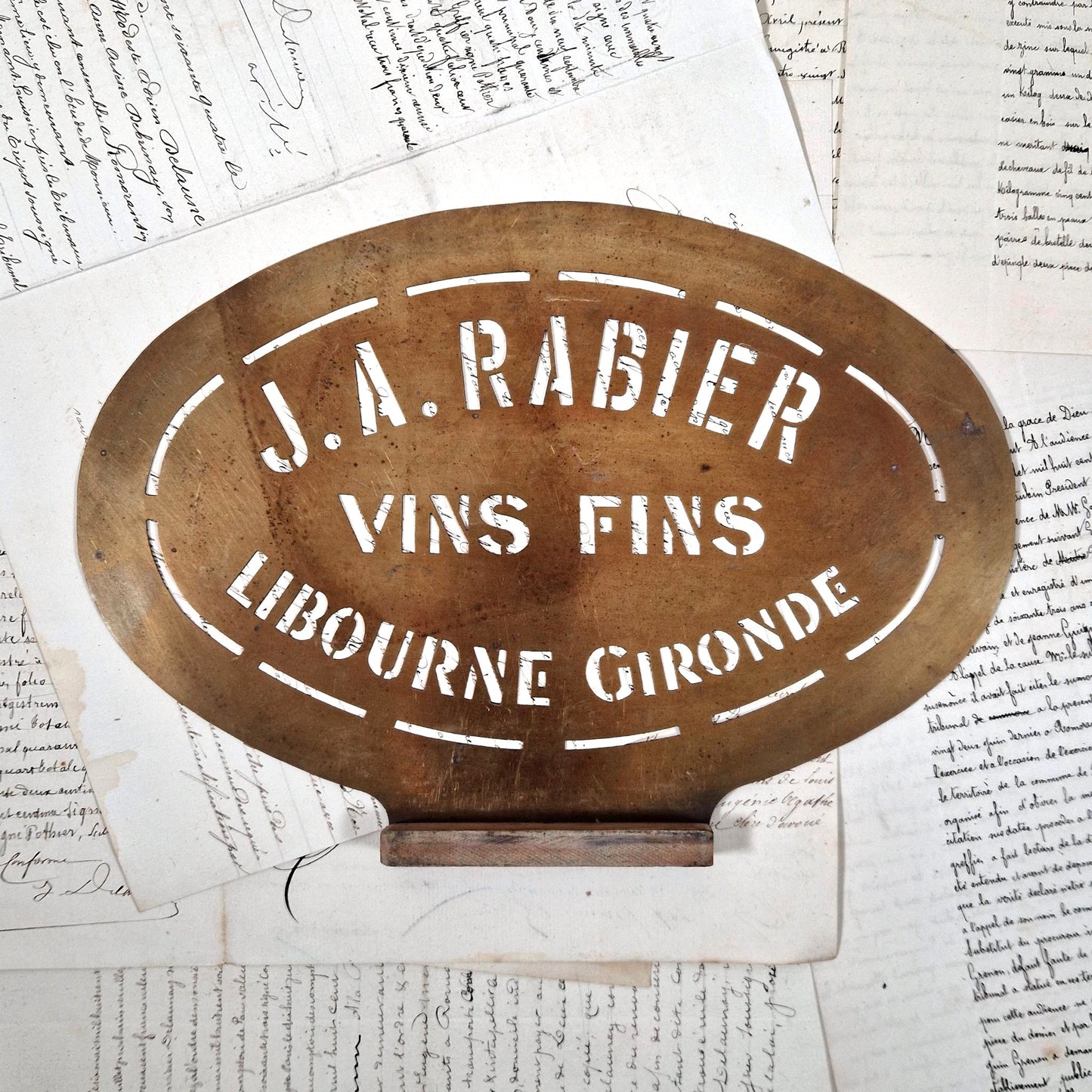 pochoir j a rabier libourne