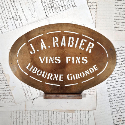 pochoir j a rabier libourne