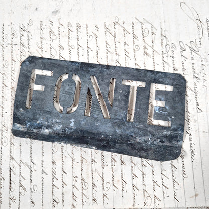 pochoir metal fonderie atelier france