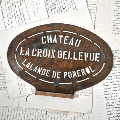 pochoir vin lalande de pomerol