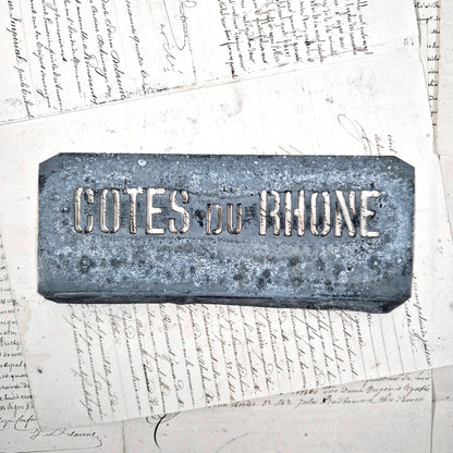 pochoir viticole ancien vin rhone