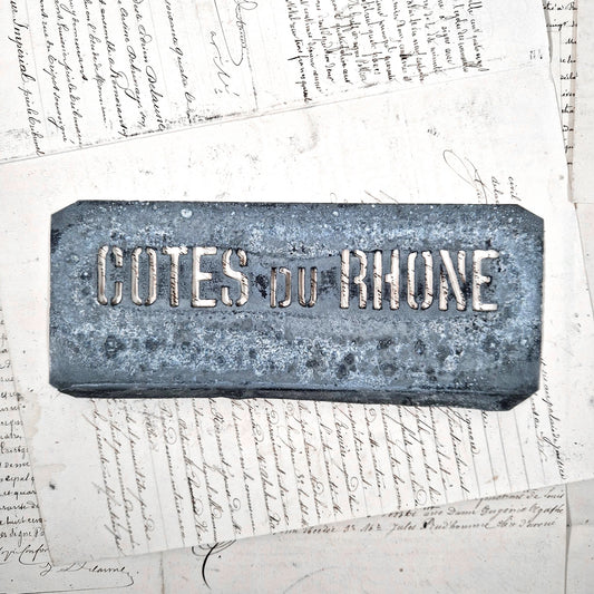 pochoir viticole ancien vin rhone