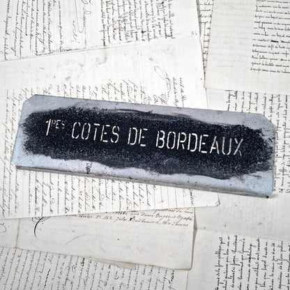 pochoir zinc ancien cotes de bordeaux