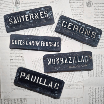 pochoirs anciens viticoles bordeaux