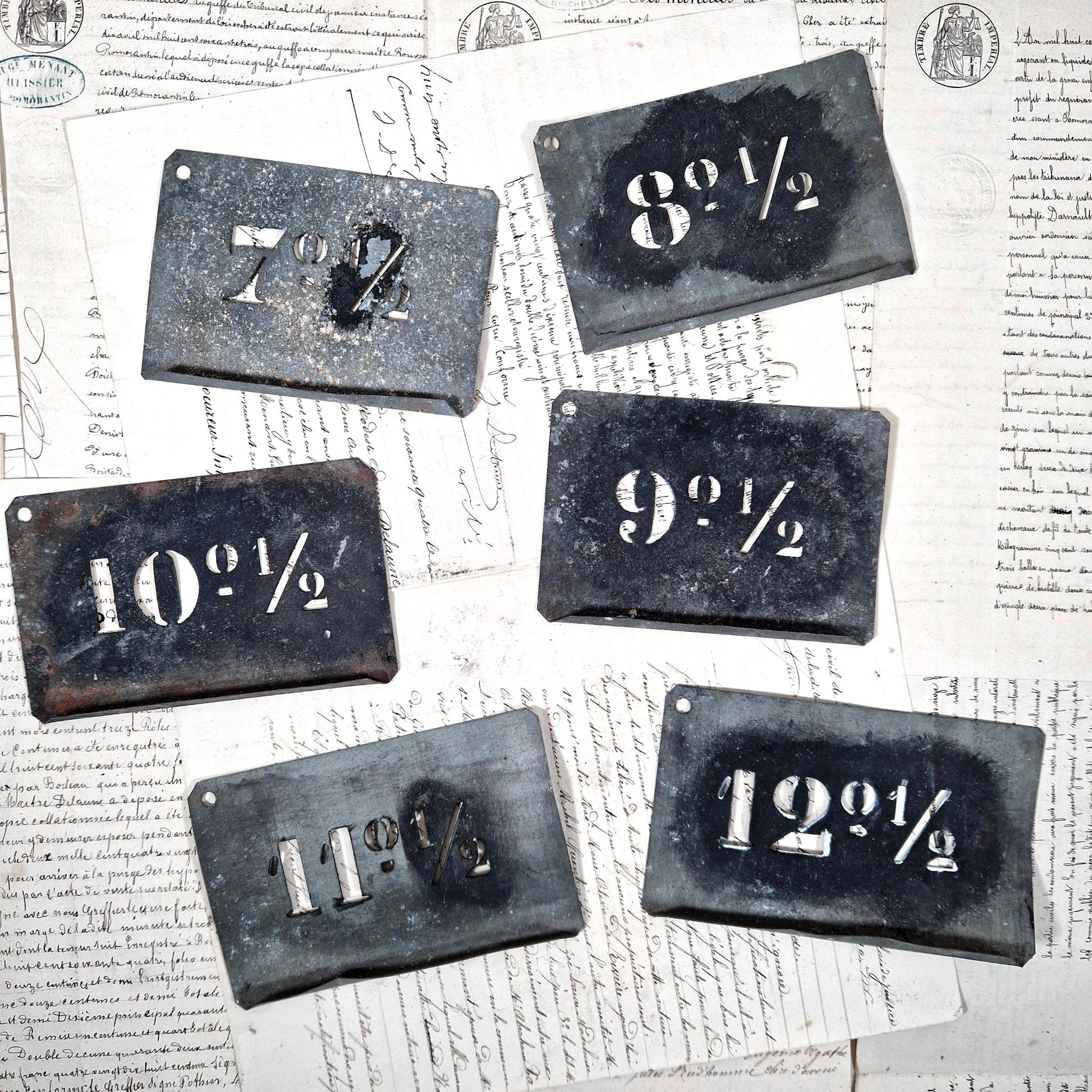 pochoirs anciens zinc degres alcool