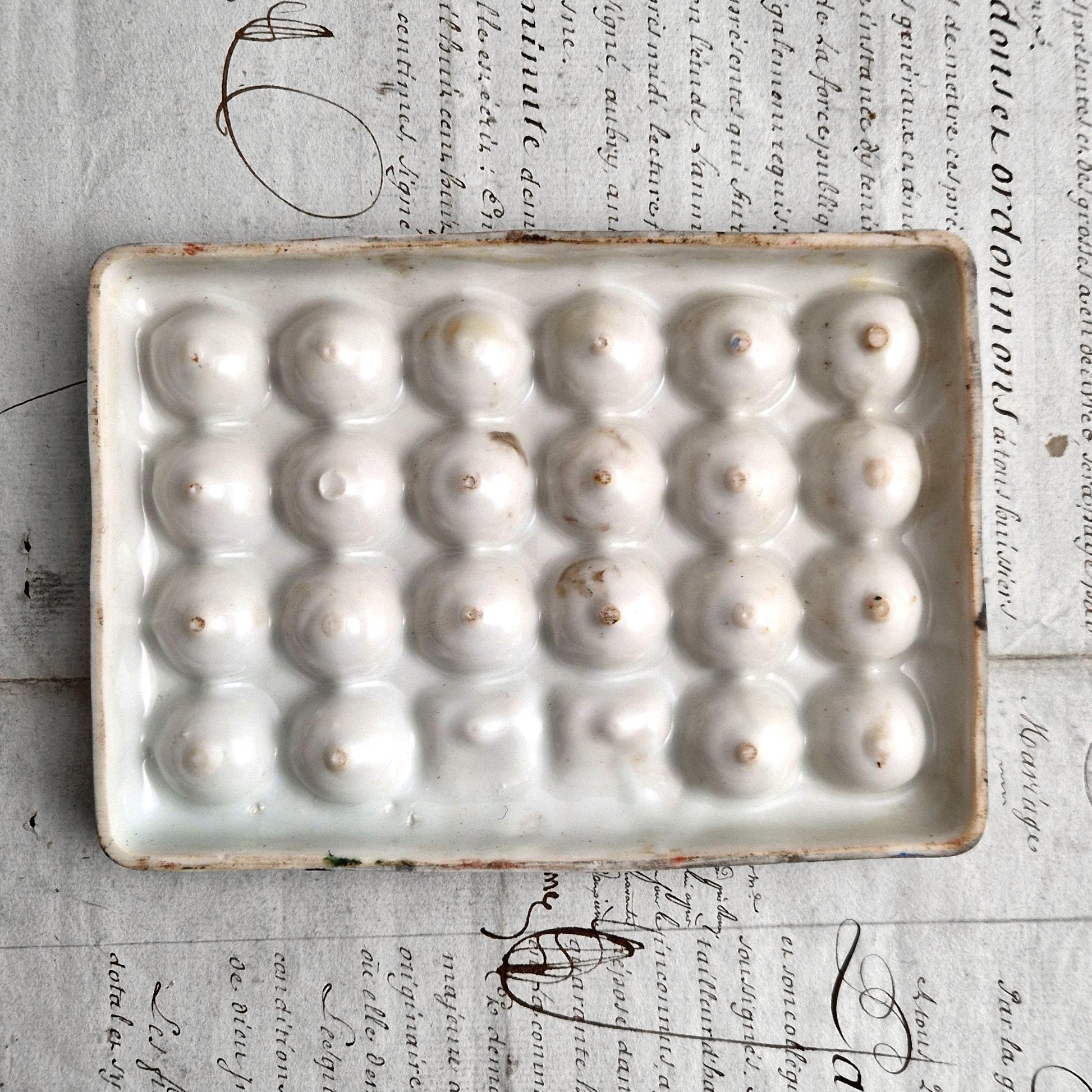 porcelain palette watercolor artist old