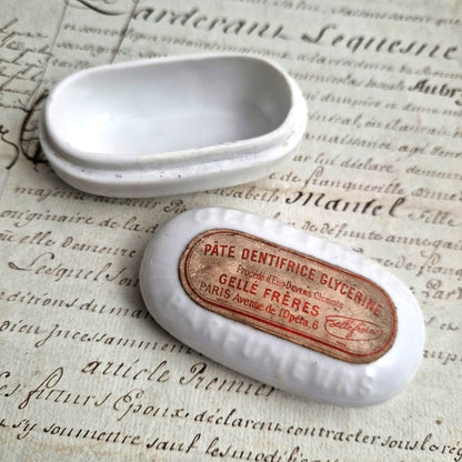 porcelain toothpaste container paris
