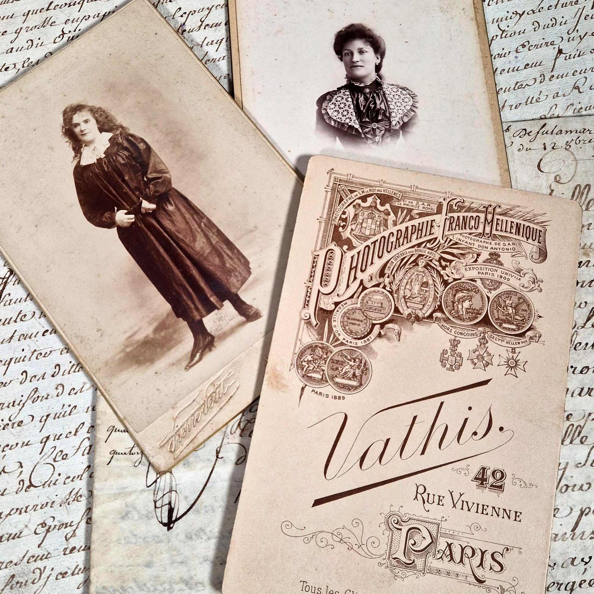 portrait femme studio parisien 1900