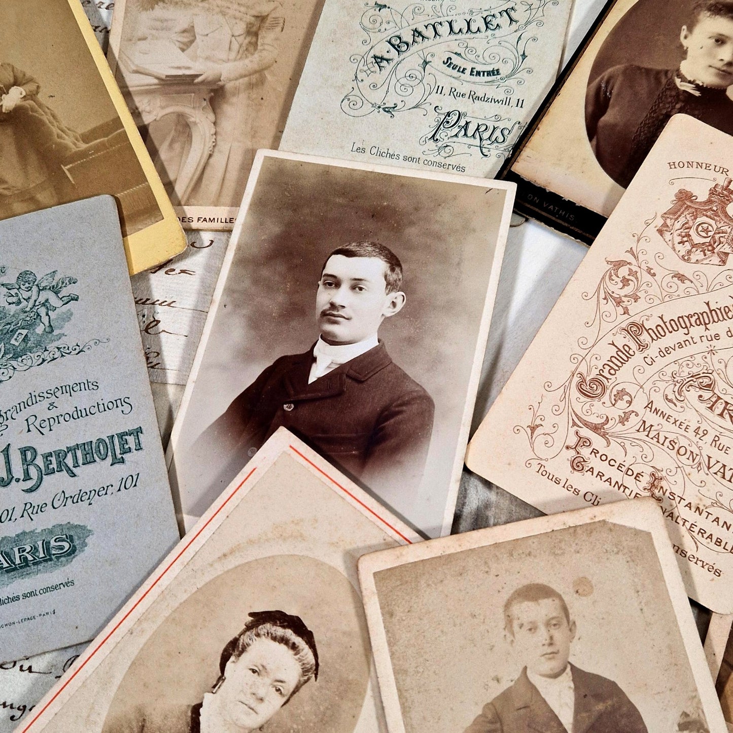 portraits carte de visite belle epoque