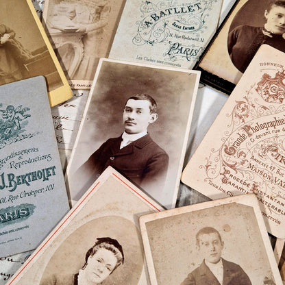 portraits carte de visite belle epoque