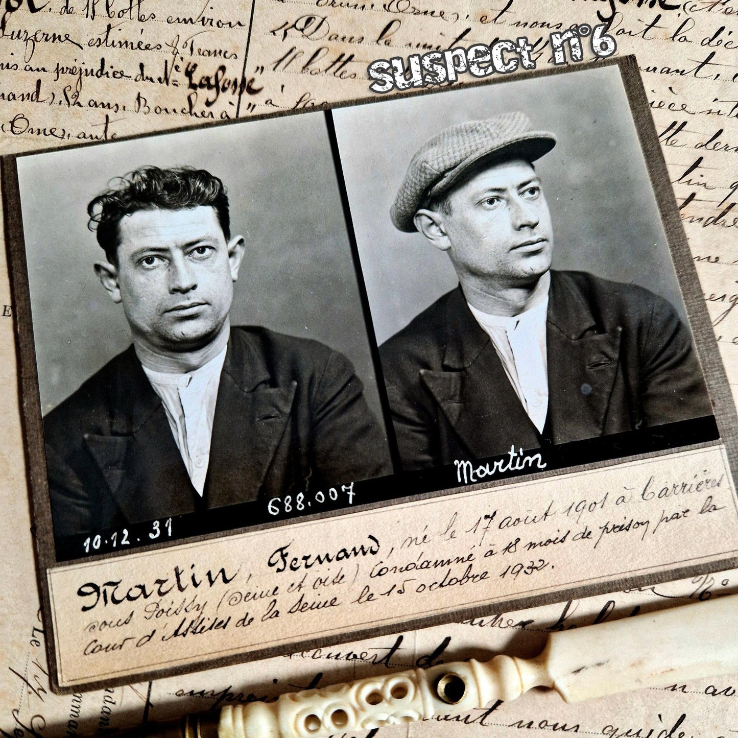 portraits judiciaires anciens suspects