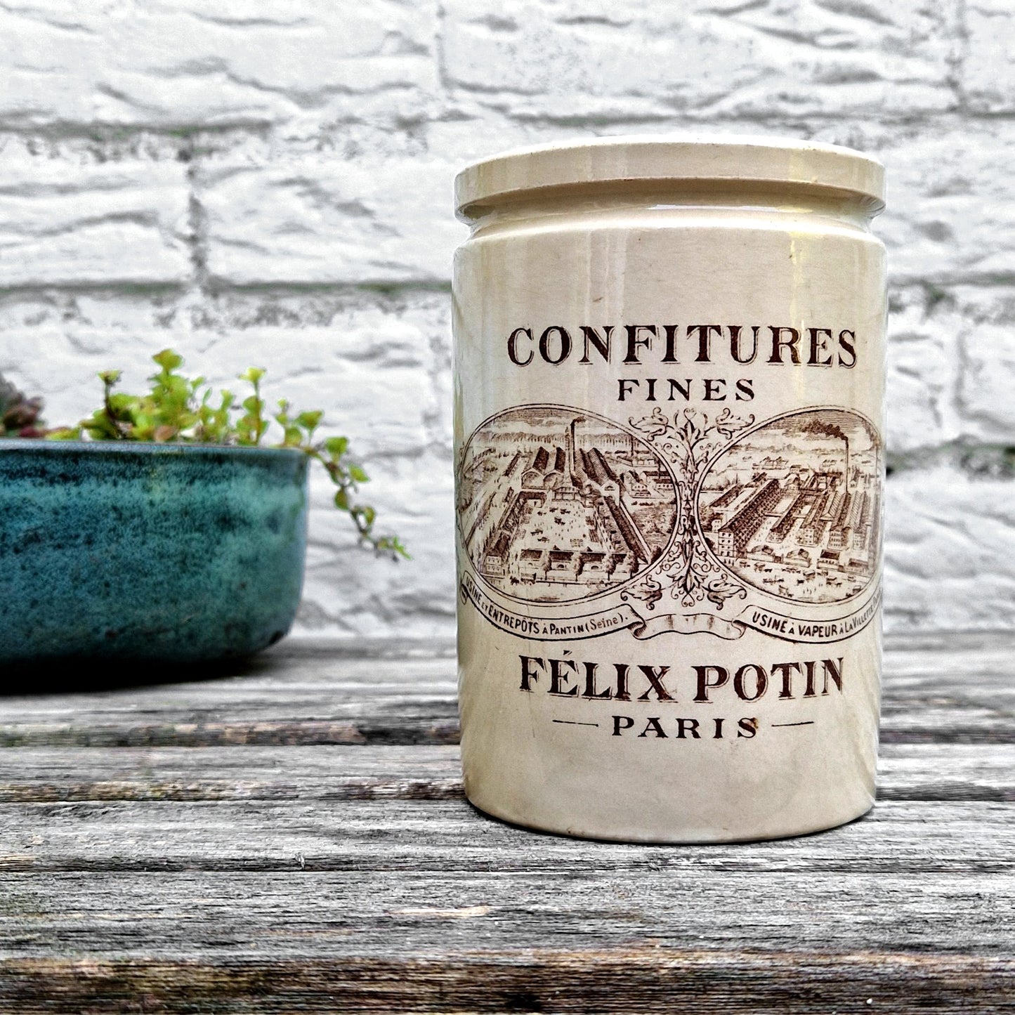 pot à confitures ancien felix potin 