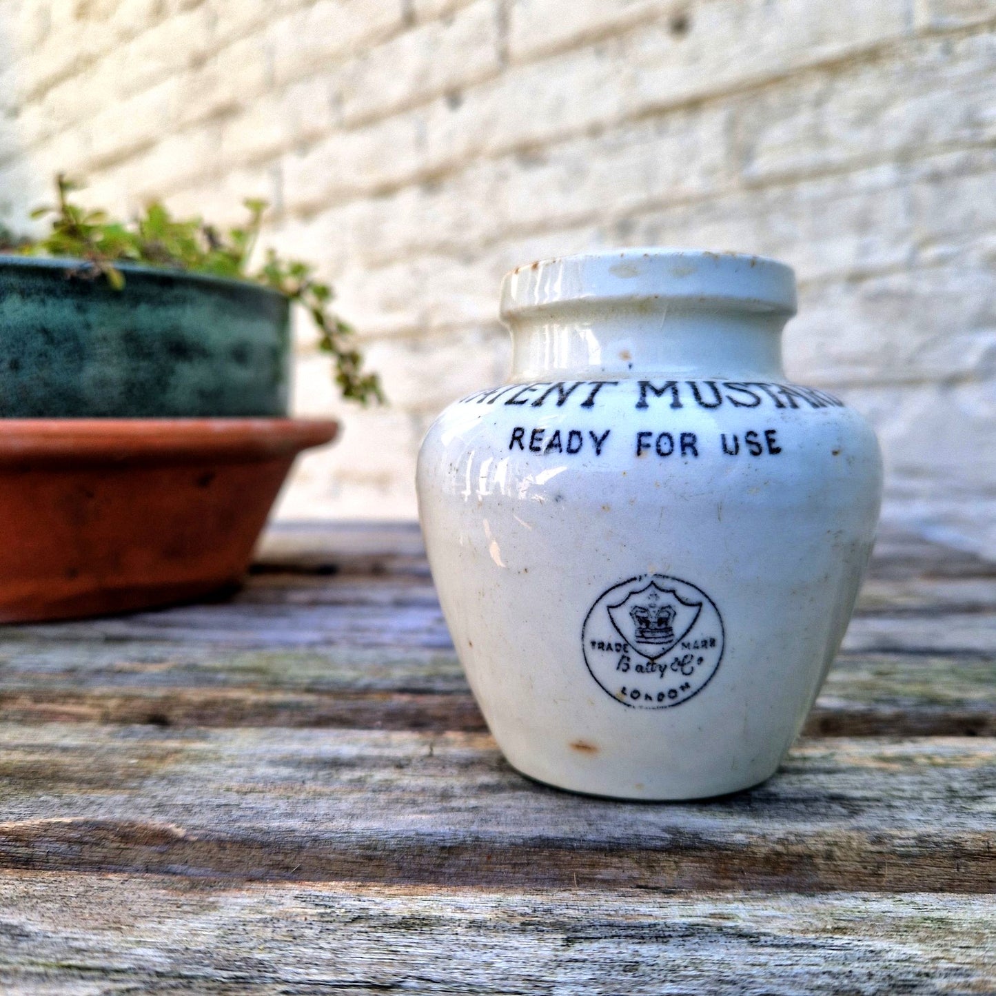 pot moutarde anglais ancien