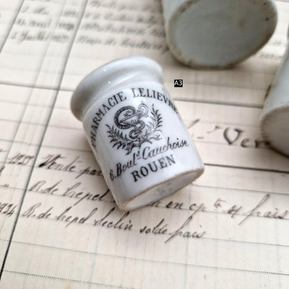 pot porcelaine pharmacie lelievre rouen