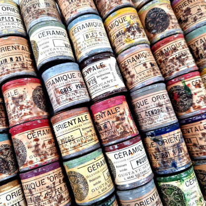 pots anciens pigments email sennelier paris