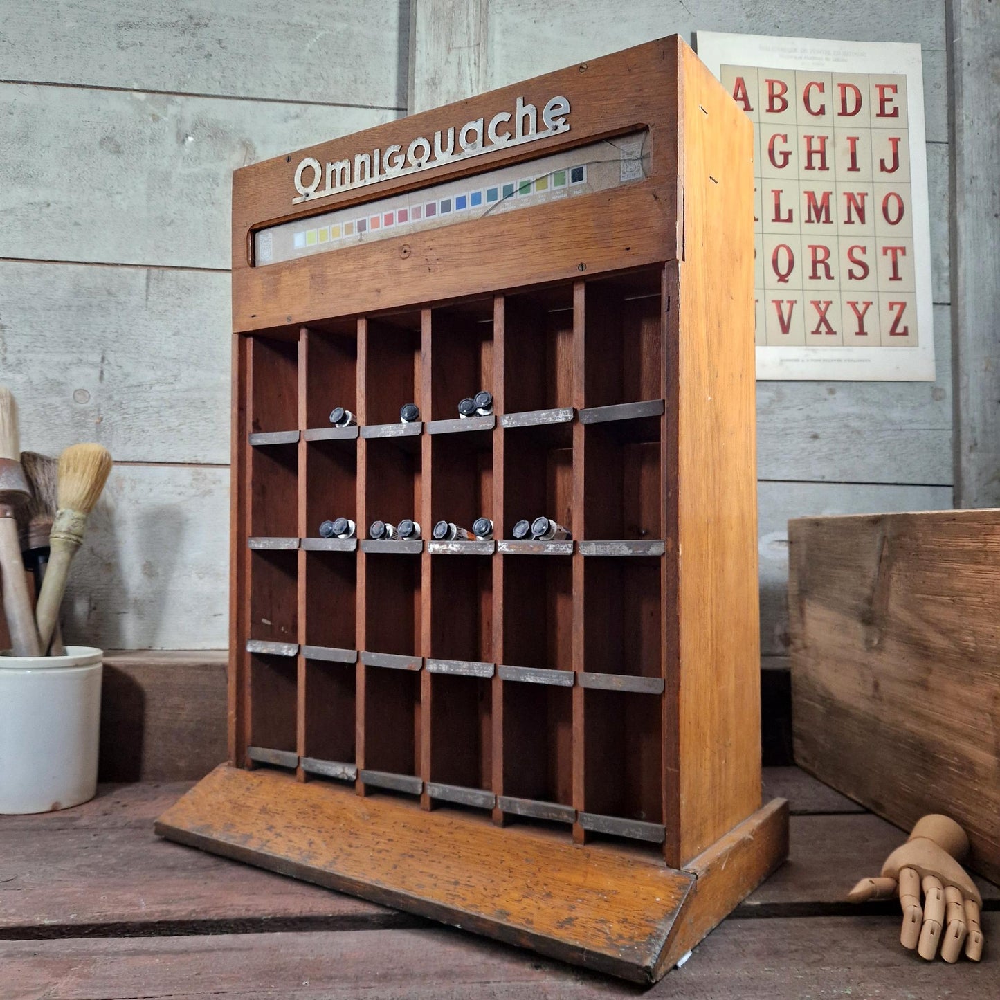 presentoir omnigouache couleurs jm paillard