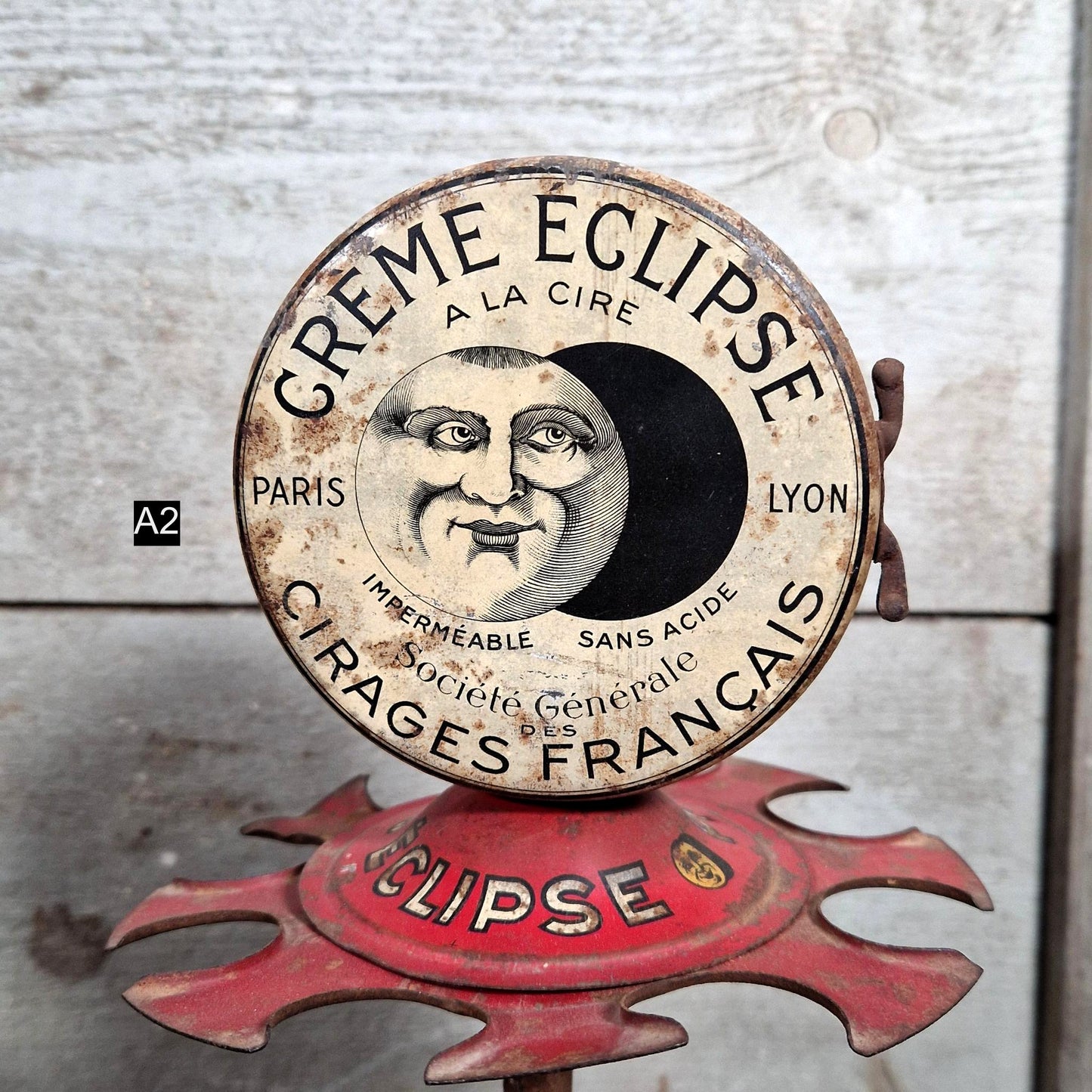 présentoir publicitaire eclipse rouge 1930